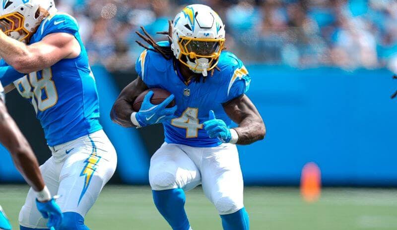 Gus Edwards Los Angeles Chargers NFL