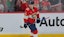 Florida Panthers right wing Mackie Samoskevich (25) looks on after scoring.