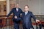 Penn (left) and Teller pose by steps of the London Palladium in central London, ahead of their 11-date residency at the theatre next year. Tuesday November 19, 2024. (Photo by Ian West/PA Images/Alamy Images/Sipa USA)