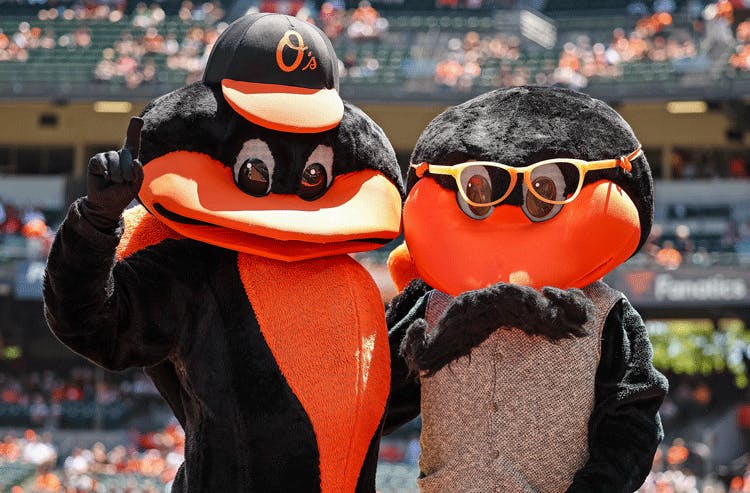 Baltimore Orioles Mascots MLB