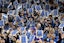 Detroit Lions fans get rowdy on a third down play against the Minnesota Vikings in the first quarter at Ford Field. Mandatory Credit: Lon Horwedel-Imagn Images