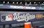 Signage in place on the dug out before game one of the World Series between the Los Angeles Dodgers and Toronto Blue Jays at Rogers Centre. John E. Sokolowski-Imagn Images