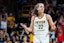 Indiana Fever guard Caitlin Clark (22) returned to Carver-Hawkeye Arena in Iowa City for a WNBA preseason game against the Brazil national team on May 4, 2025. Grace Smith / USA TODAY NETWORK via Imagn Images