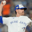 Toronto Blue Jays pitcher Shane Bieber (57) pitches against the Seattle Mariners in the second inning during game seven of the ALCS round for the 2025 MLB playoffs at Rogers Centre.