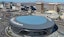 An aerial view of Allegiant Stadium and the Las Vegas strip.