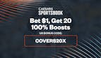 Caesars Sportsbook Promo Code COVERS20X: Double Your Winnings with 20 100% Profit Boosts for Indiana vs. Oregon