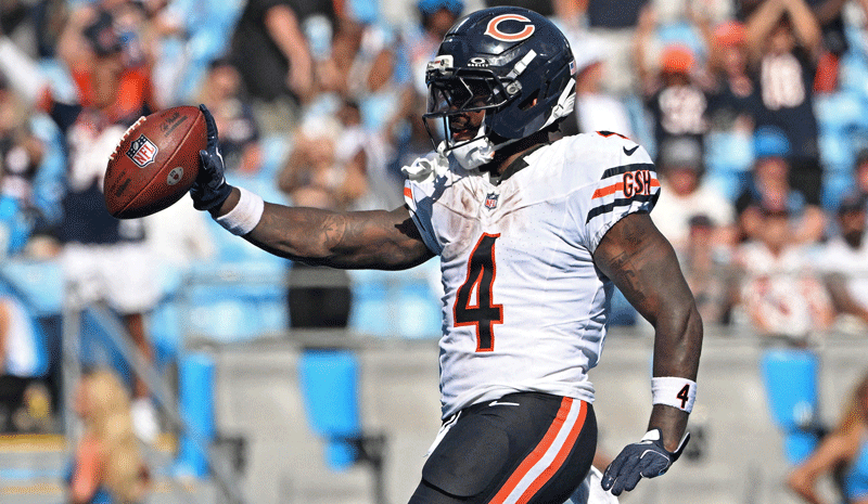 NFL AI predictions Week 3, Chicago Bears wide receiver D'Andre Swift