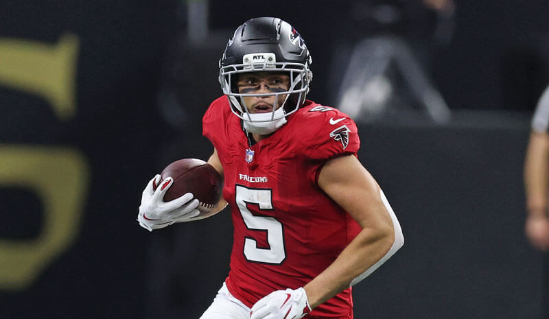 Atlanta Falcons wide receiver Drake London (5).