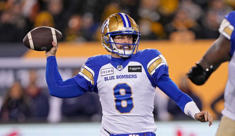 Zach Collaros Winnipeg Blue Bombers CFL