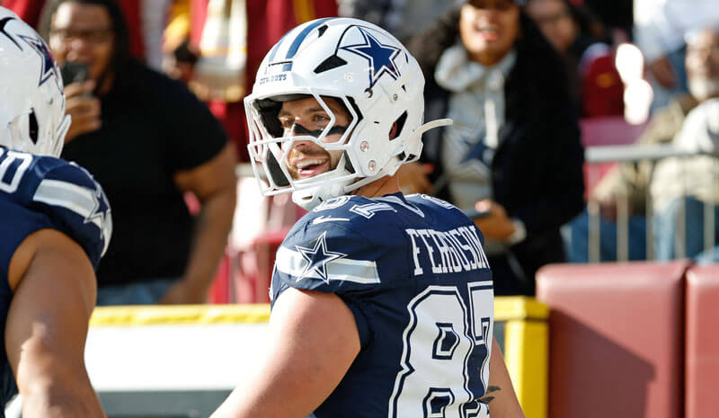 Dallas Cowboys tight end Jake Ferguson (87).