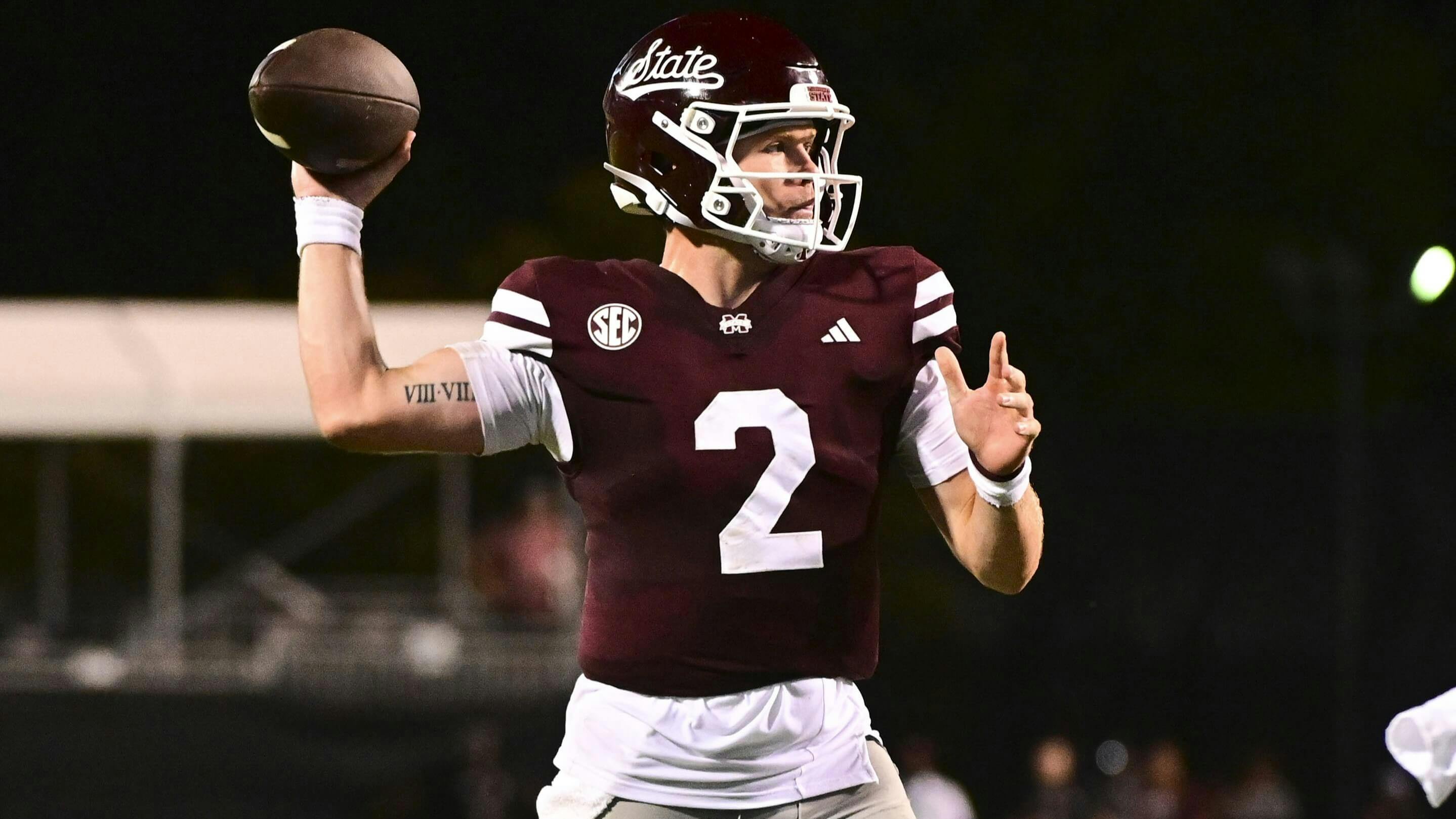 Blake Shapen Mississippi State Bulldogs NCAAF