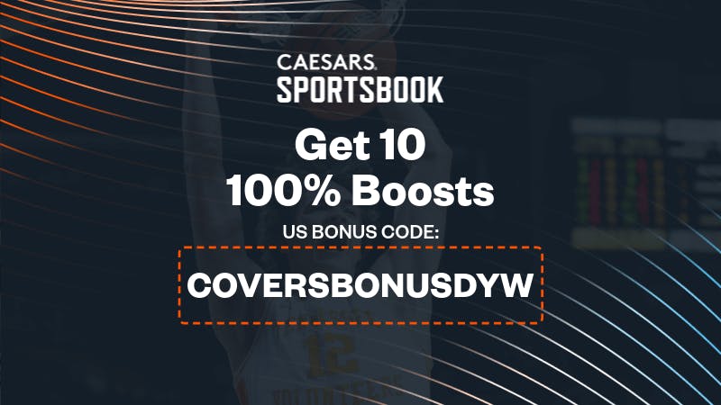 Use Caesars Sportsbook Promo Code 'COVERSBONUSDYW' to Get Double Your Winnings for 10 Bets!
