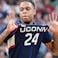 UConn Huskies star guard Jordan Hawkins in the 2023 NCAA Tournament.