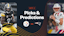 Promo image for Steelers vs. Patriots, including Jaylen Warren and Drake Maye.