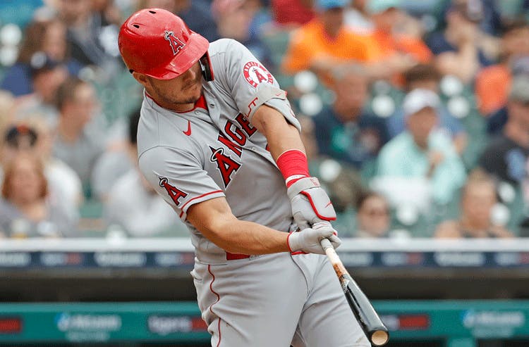 Mike Trout Los Angeles Angels MLB EV analytics