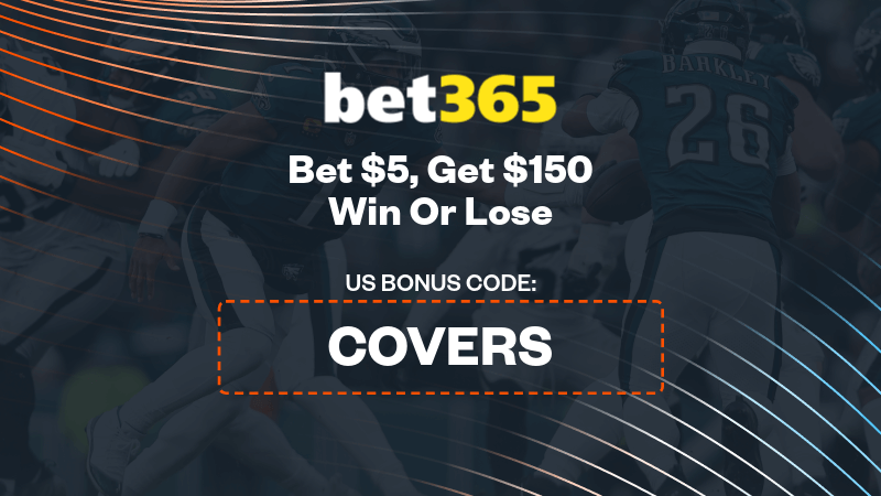 Use bet365 bonus code "COVERS" to Bet $5, and get $150 bonus bets, win or lose on your first bet. - IMAGN IMAGES