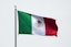 A Mexico flag at the MLB World Tour Mexico City Series game at Estadio Alfredo Harp Helu.