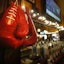 Hanging boxing glove