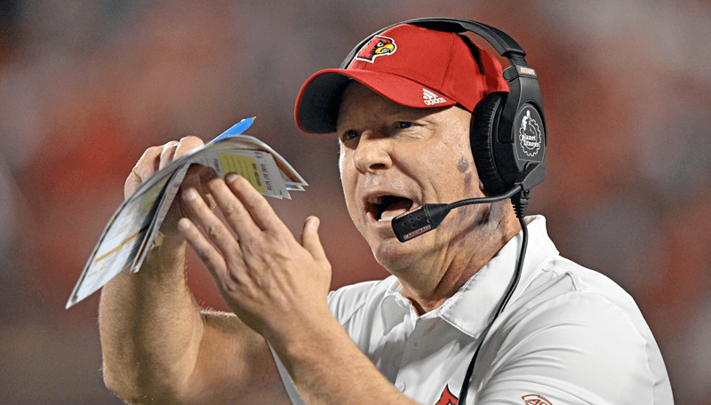 Jeff Brohm Louisville Cardinals ACC college football