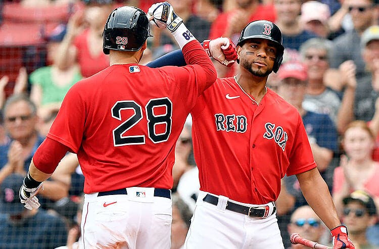 J.D. Martinez Xander Bogaerts Boston Red Sox MLB
