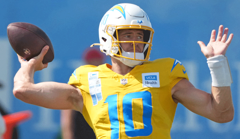 Justin Herbert Los Angeles Chargers NFL preseason