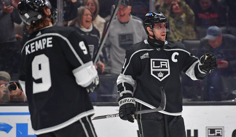 Adrian Kempe & Anze Kopitar Los Angeles Kings NHL