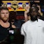 Saul 'Canelo' Alvarez (L) and Terence Crawford pose during the presentation of their upcoming fight at the T-Mobile Arena in Las Vegas. 'Canelo' and Crawford will face off Saturday, Sept. 13. EFE/ Octavio Guzman /Sipa USA
