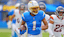 Imagn Images. Los Angeles Chargers wide receiver Quentin Johnston (1) runs with the ball during the first half against the Denver Broncos at SoFi Stadium.