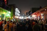 A general overall view of Bourbon Street prior to Super Bowl LIX. Kirby Lee-Imagn Images