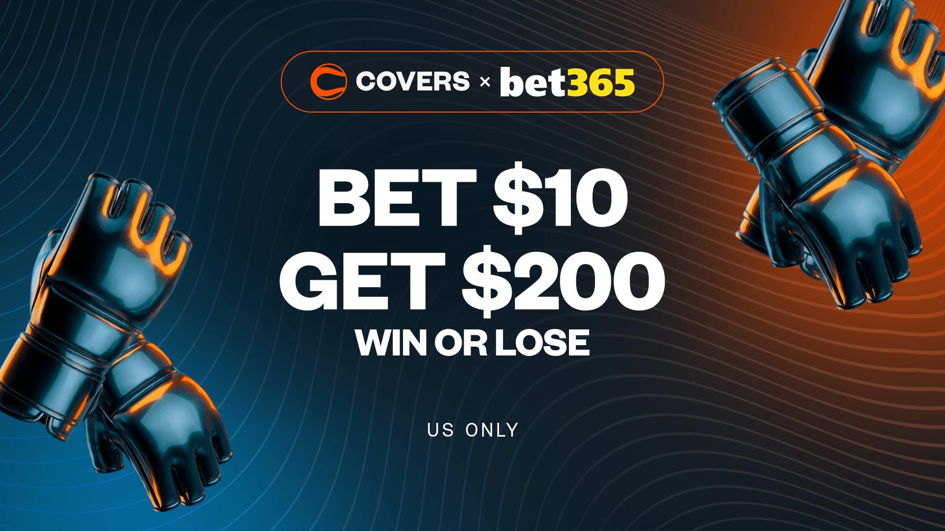Use bet365 bonus code COVERS to Bet $10, Get $200, win or lose on your first bet.