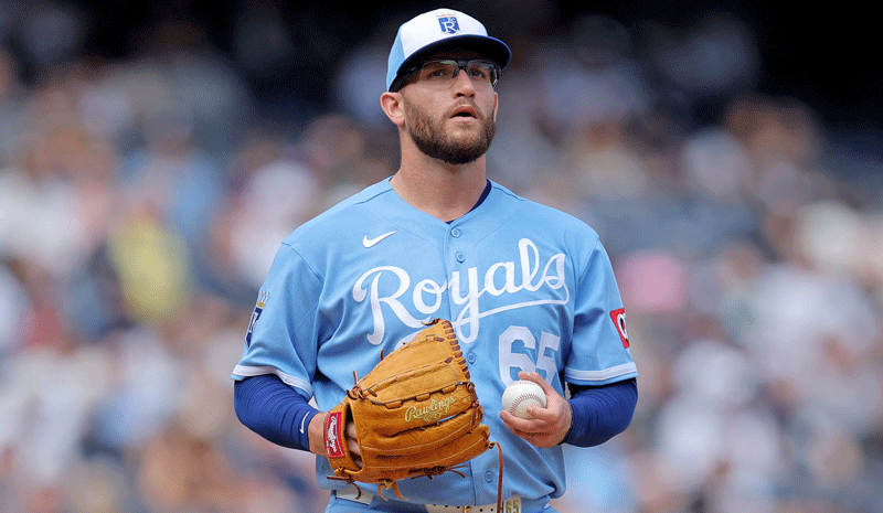Noah Cameron (65) reacts during the fourth inning against the New York Yankees