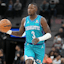 Charlotte Hornets guard Terry Rozier (3) dribbles in the first half against the San Antonio Spurs at Frost Bank Center on Jan. 12, 2024. Mandatory Credit: Daniel Dunn-Imagn Images