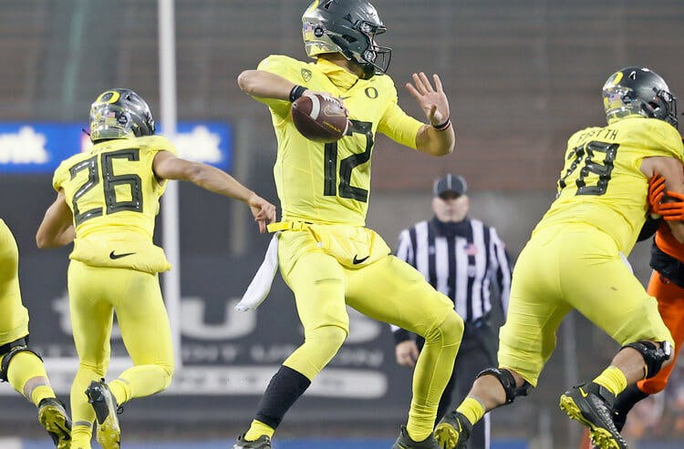 Tyler Shough Oregon Ducks Pac-12 Championship