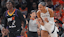 Las Vegas Aces center A'ja Wilson (22) celebrates a made shot.