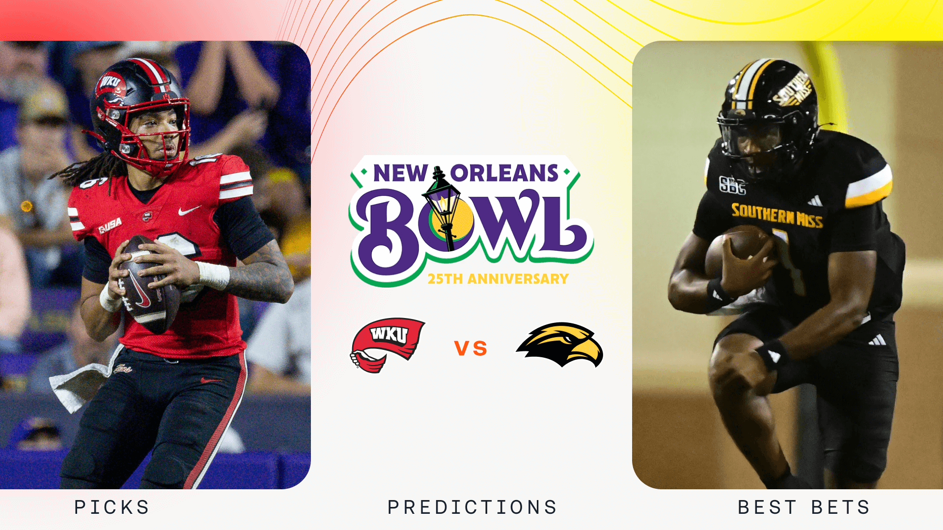 Western Kentucky vs Southern Miss Prediction, Picks & Odds for Today's New Orleans Bowl Game