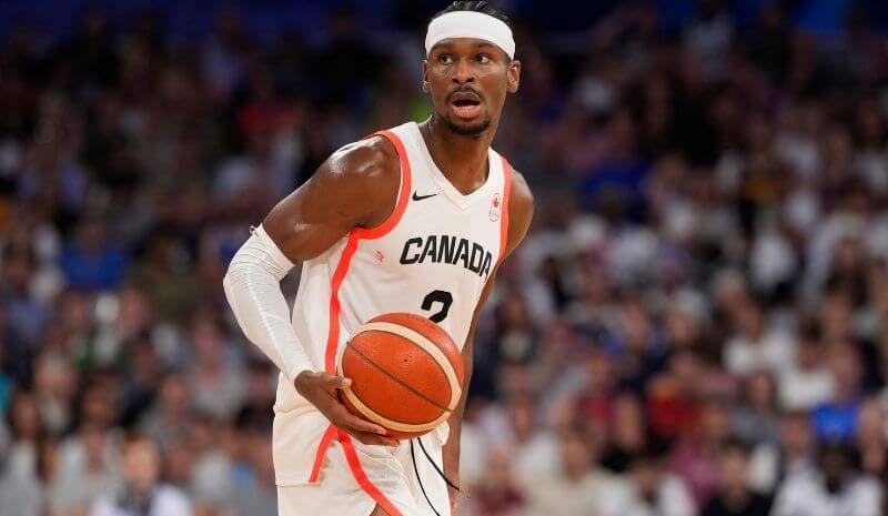 Shai Gilgeous-Alexander Canada Men's Basketball Olympics