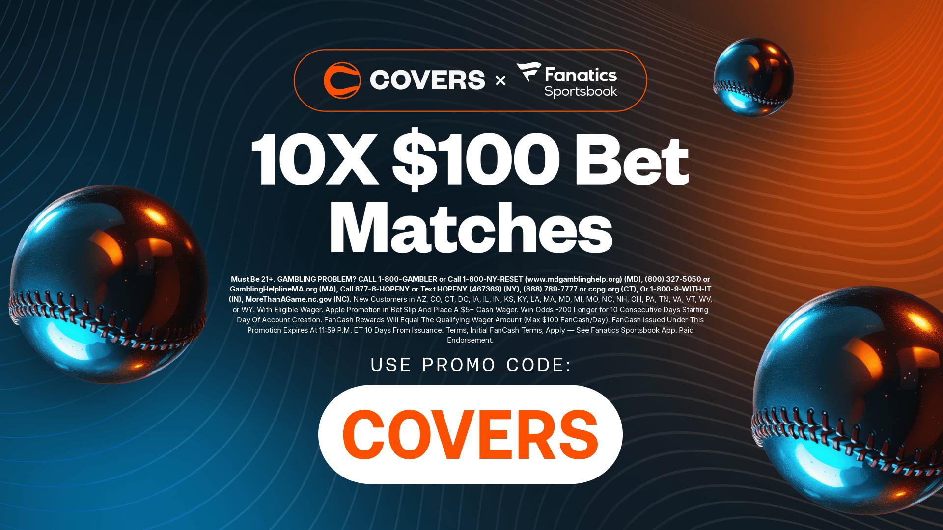 Fanatics Sportsbook Promo Code COVERS: Get up to $1,000 FanCash for Dodgers vs. Mets, MLB Games