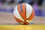 A general image of the ball in the first half between the LA Sparks and the Indiana Fever at Crypto.com Arena. Kirby Lee-Imagn Images