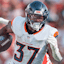 Denver Broncos running back RJ Harvey (37) during the first quarter against the San Francisco 49ers at Levi's Stadium.