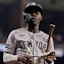 New York Yankees second baseman Jazz Chisholm Jr. (13).