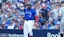 Toronto Blue Jays first baseman Vladimir Guerrero Jr. (27) celebrates after a single.
