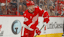 Detroit Red Wings right wing Alex Debrincat (93) skates with the puck in the first period against the Edmonton Oilers at Little Caesars Arena.