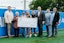From left: Clark Riemer, Cody Meyers, Kay Adams, Kristi Coleman, Jackson Saine, Todd Johnson, Jason Saine, Matt Tremblay.