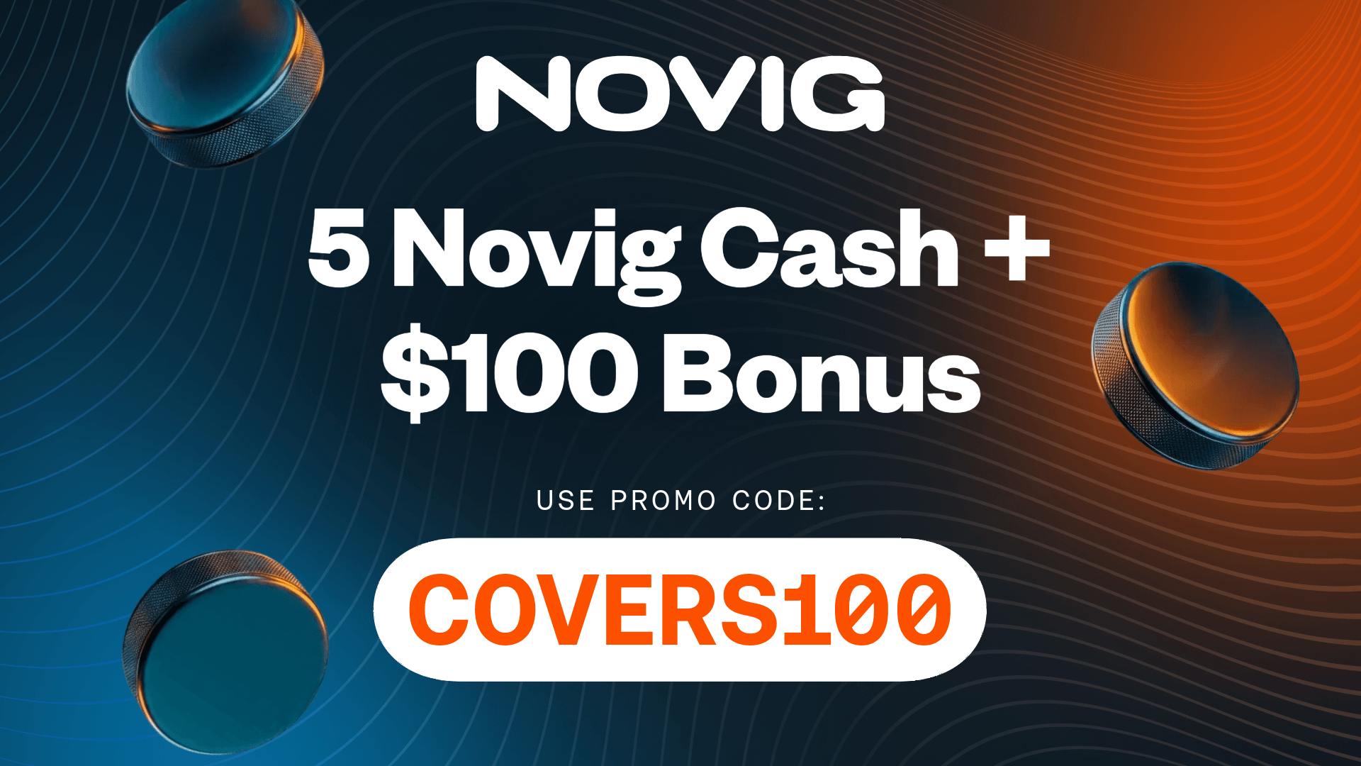 Novig Promo Code COVERS100: Get 10% Off for Golden Knights vs. Avalanche Game 1, NHL Playoffs