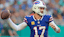 Buffalo Bills quarterback Josh Allen (17) throws during the second half against the Miami Dolphins at Hard Rock Stadium.