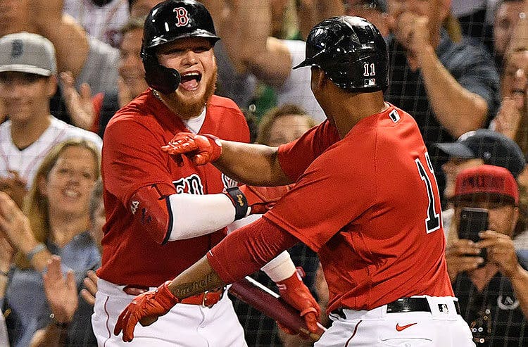 Alex Verdugo Rafael Devers Boston Red Sox MLB