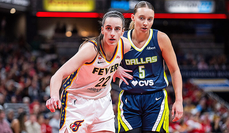 Paige Bueckers Caitlin Clark Dallas Wings Indiana Fever WNBA