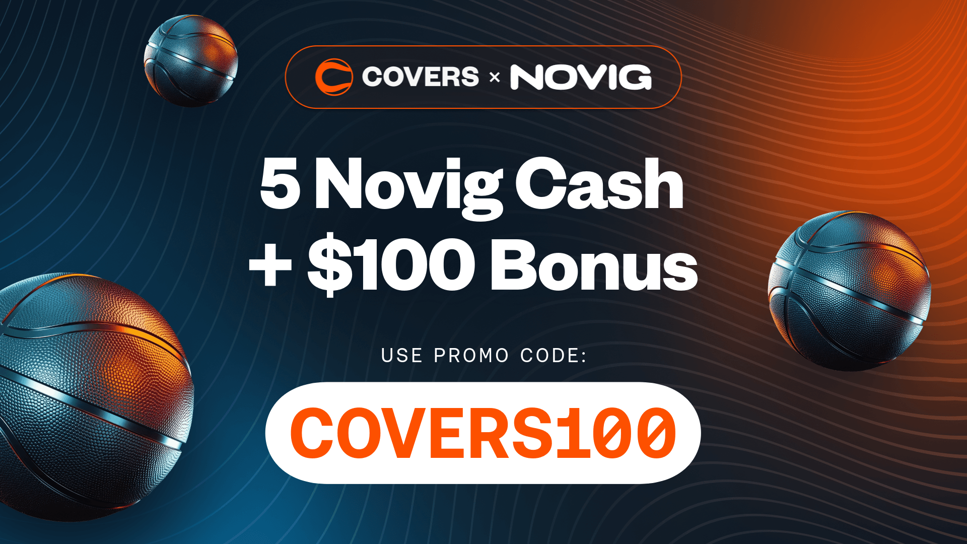 Claim 10% off up to $100 using Novig promo code COVERS100.