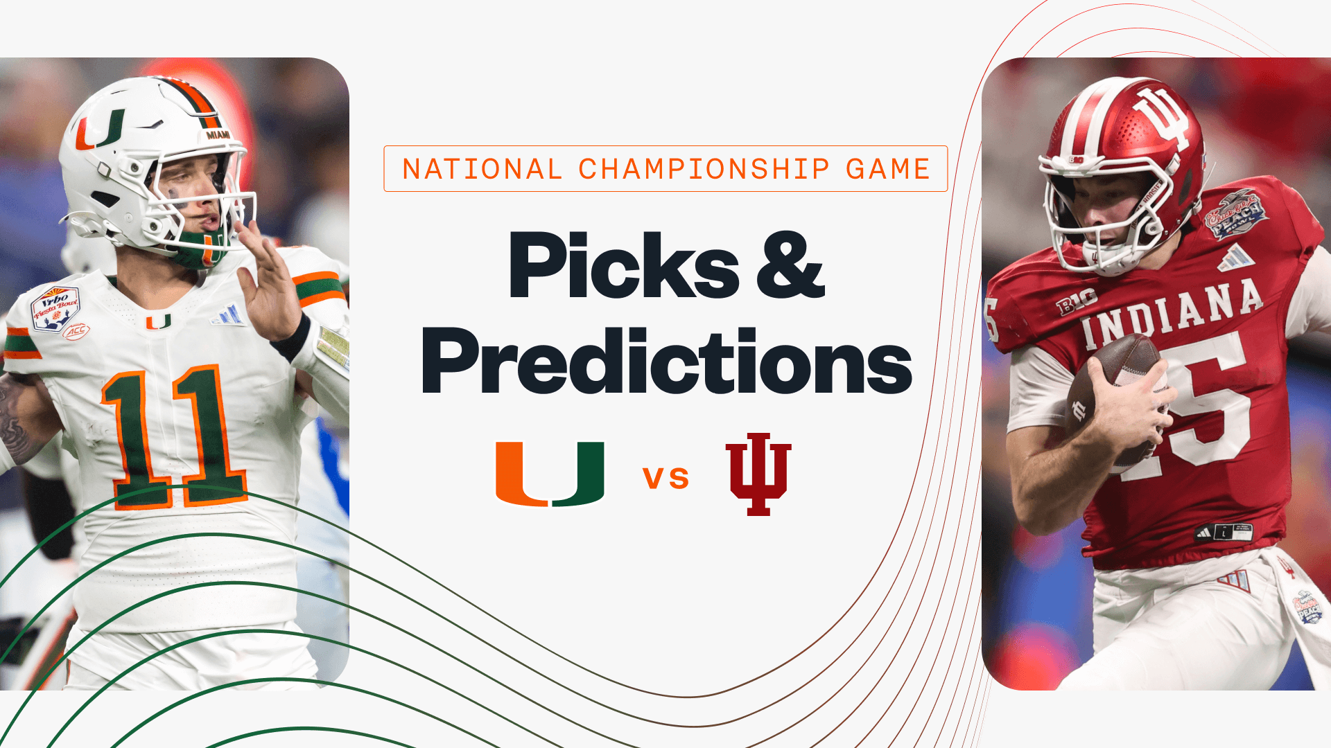 Indiana Hoosiers Miami Hurricanes NCAAF