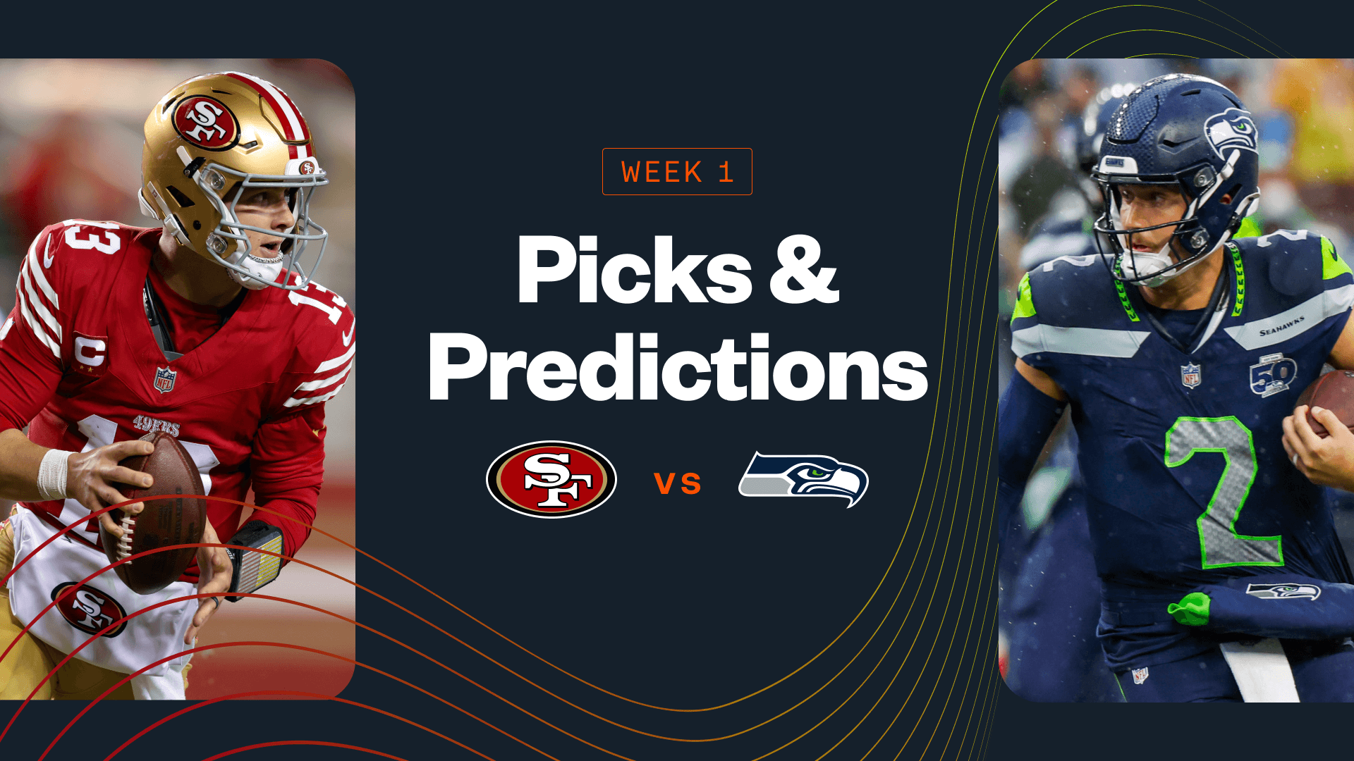 How To Bet - 49ers vs Seahawks Predictions, Picks & Best Bets for Today's NFL Week 1 Game